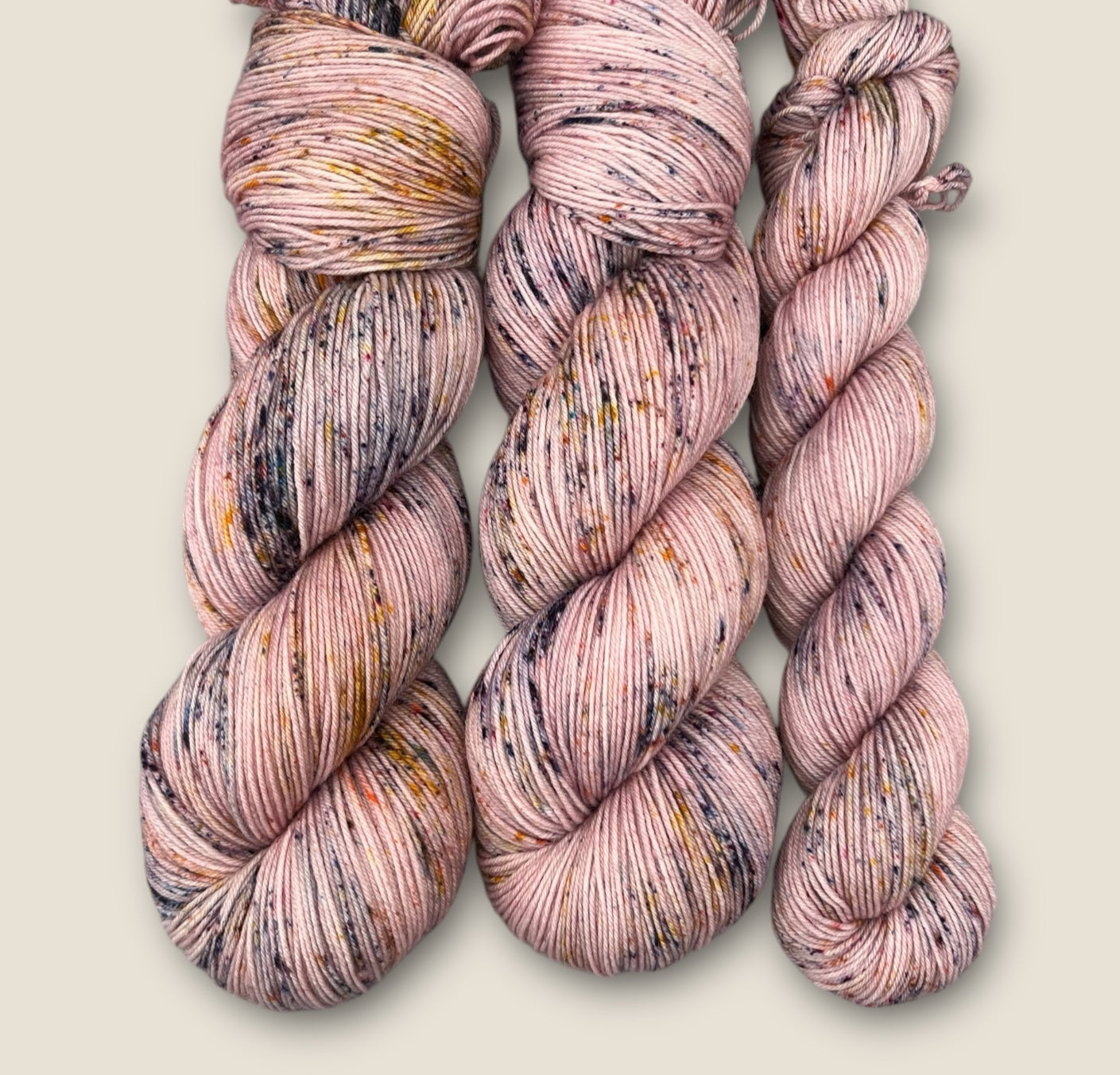 Rosewood Tweed Effect DK Hand Dyed Yarn - Double Knitting image 0