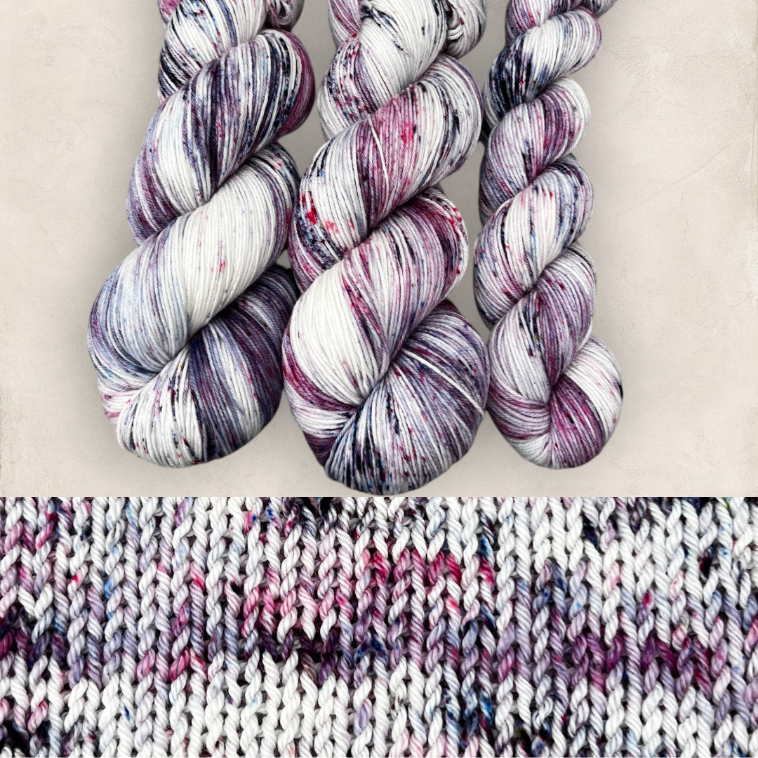 Crushed Berries DK Hand Dyed Yarn - Double Knitting