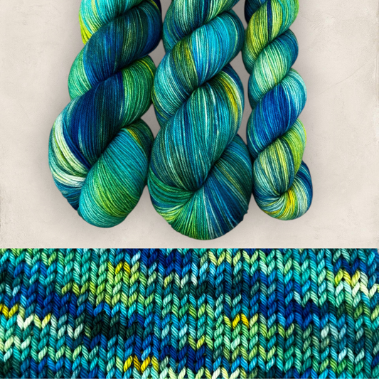 Sea Fern DK Hand Dyed Yarn - Double Knitting