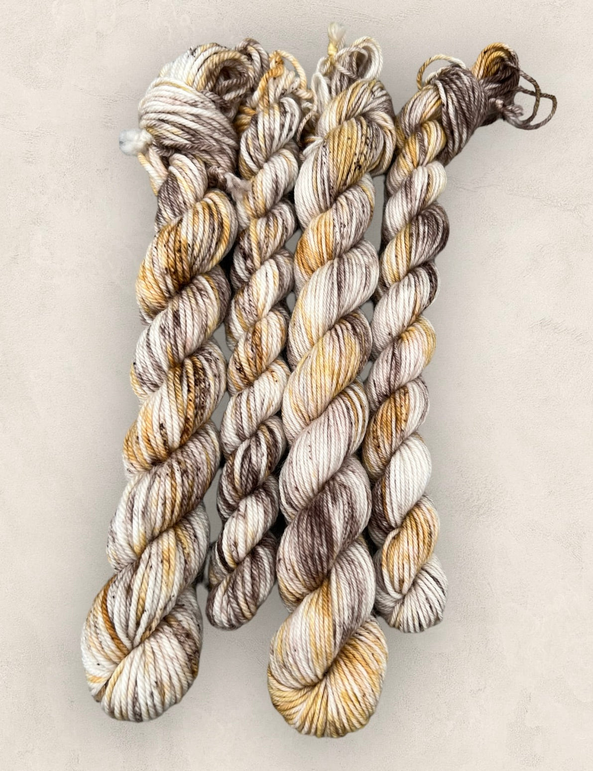 Mocha Swirl 4 Ply or DK Yarn 20g - 10g Mini Skein M83 image 2