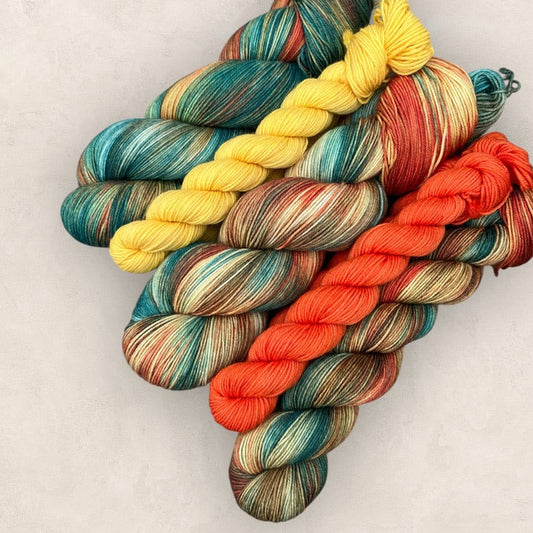 Marigold Hand Dyed Yarn Sock Set 4Ply