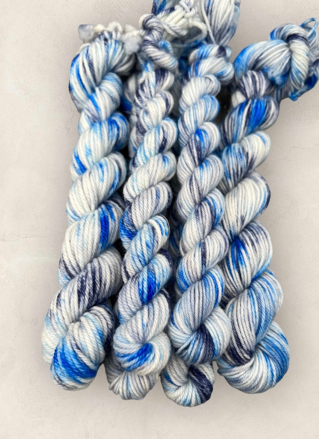 4 Ply, DK Yarn 20g - 10g Mini Skein  Blue  M56 image 2