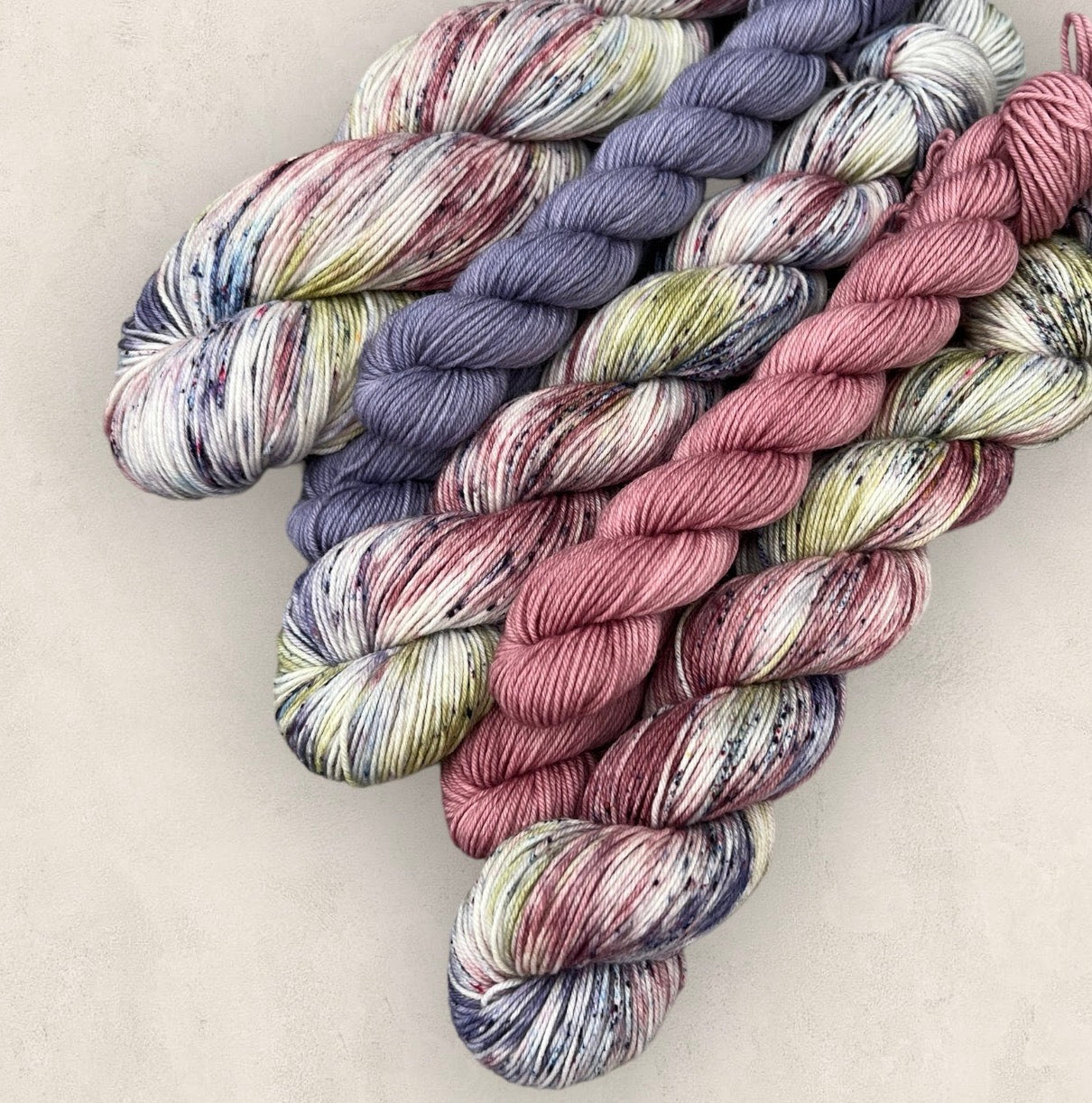 Antique Rose Sock Set 4 Ply - Fingering Weight image 0