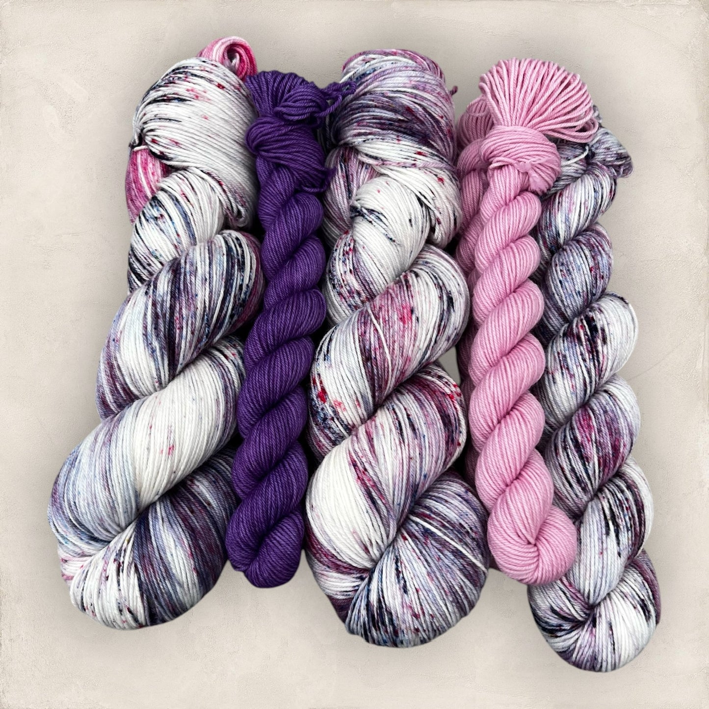 Crushed Berries Hand Dyed Yarn Sock Set 4Ply