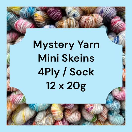 Mystery Minis 12 x 20g 4 Ply Hand Dyed Yarn image 0