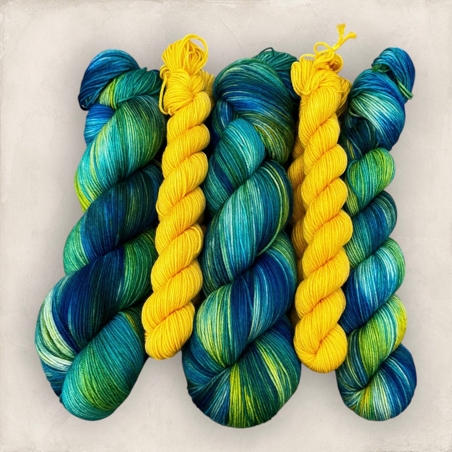 Sea Fern Hand Dyed Yarn Sock Set 4Ply