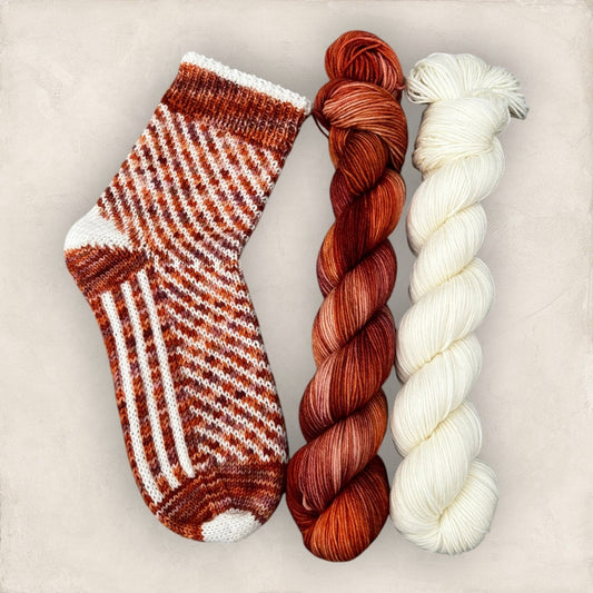 Harvest Flame set 2 x 50g or 100g Skeins 4ply / Sock Yarn