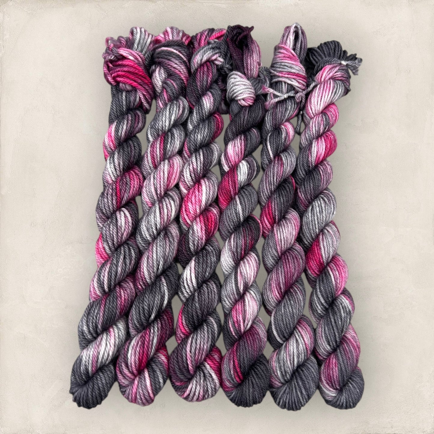 Midnight Blush 4 Ply - DK Yarn 20g - 10g Mini Skein