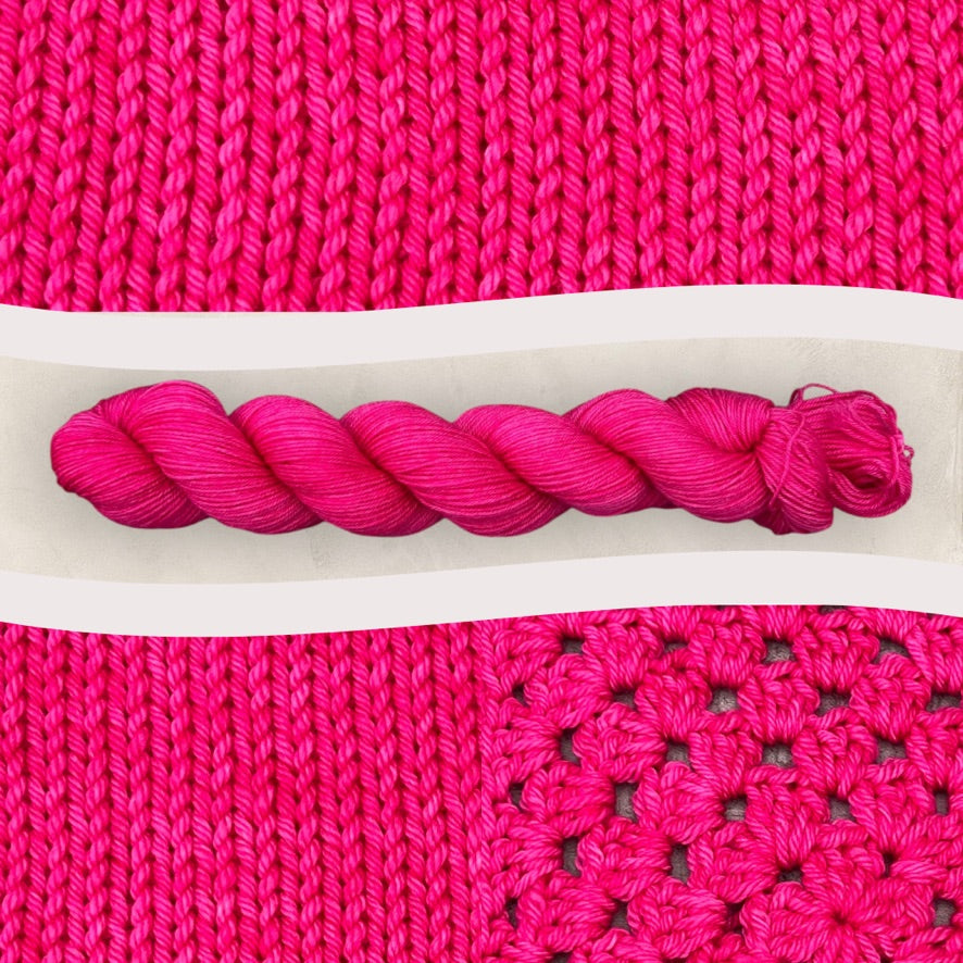 4 Ply or DK Yarn 100g- 50g - 20g -10g Fuchsia P82