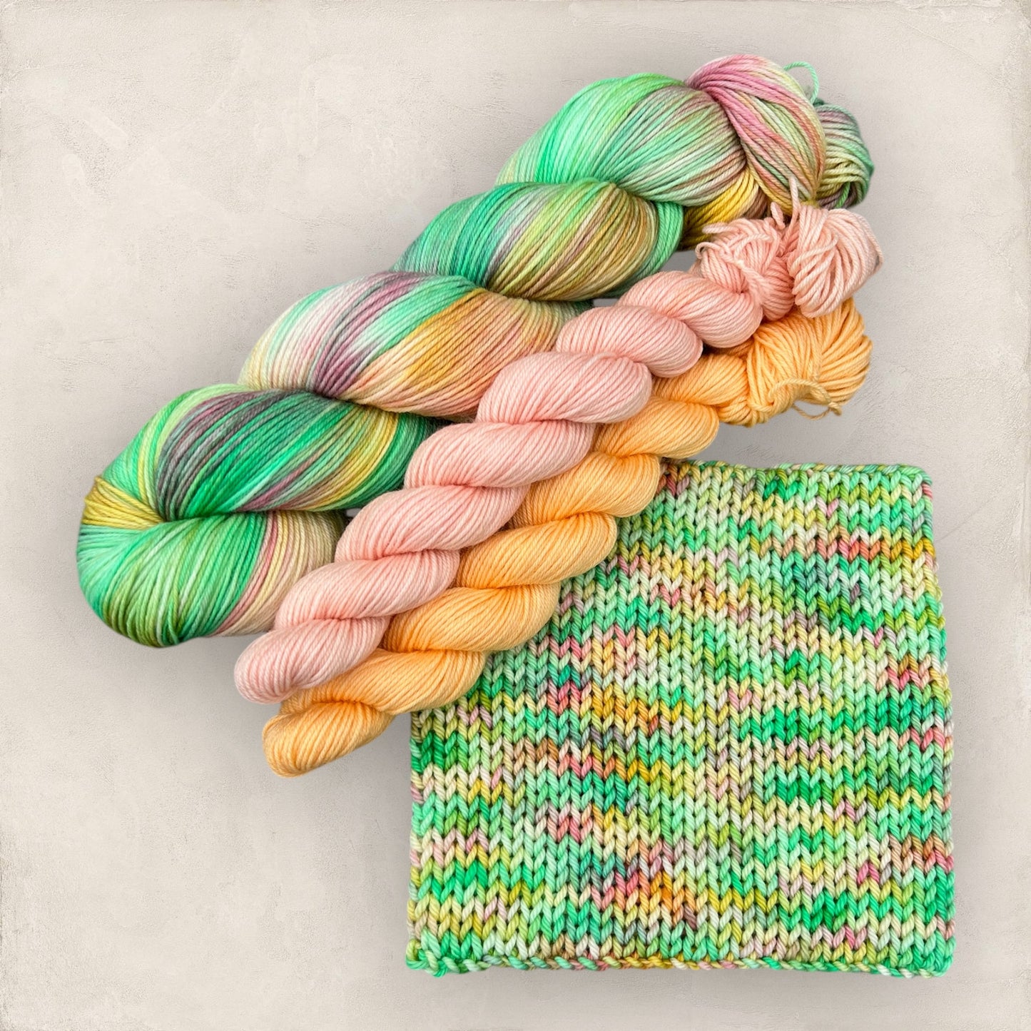 Minty Morning Hand Dyed Yarn Sock Set 4Ply