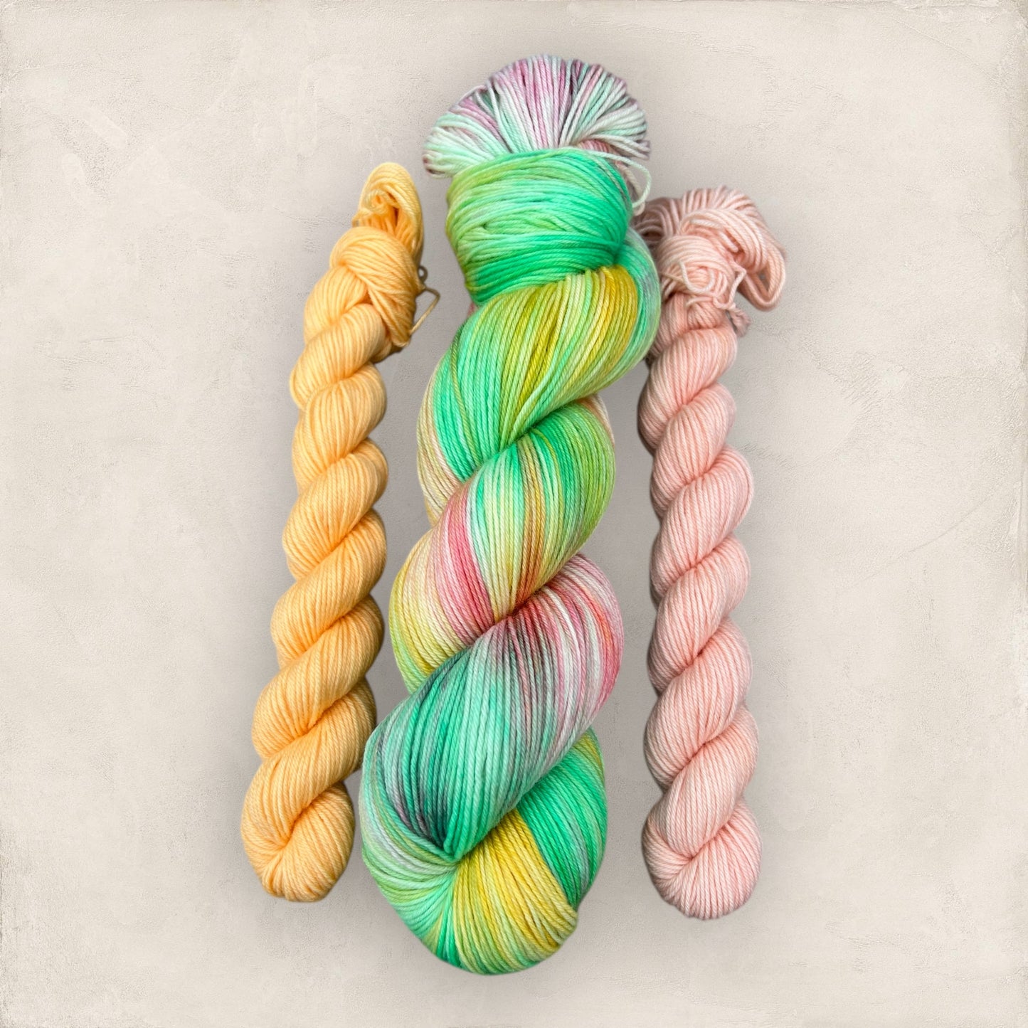 Minty Morning Hand Dyed Yarn Sock Set 4Ply