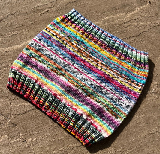 Opal Scrappy Cowl Neck Warmer Knitting Kit - Yarn & Knitting Pattern