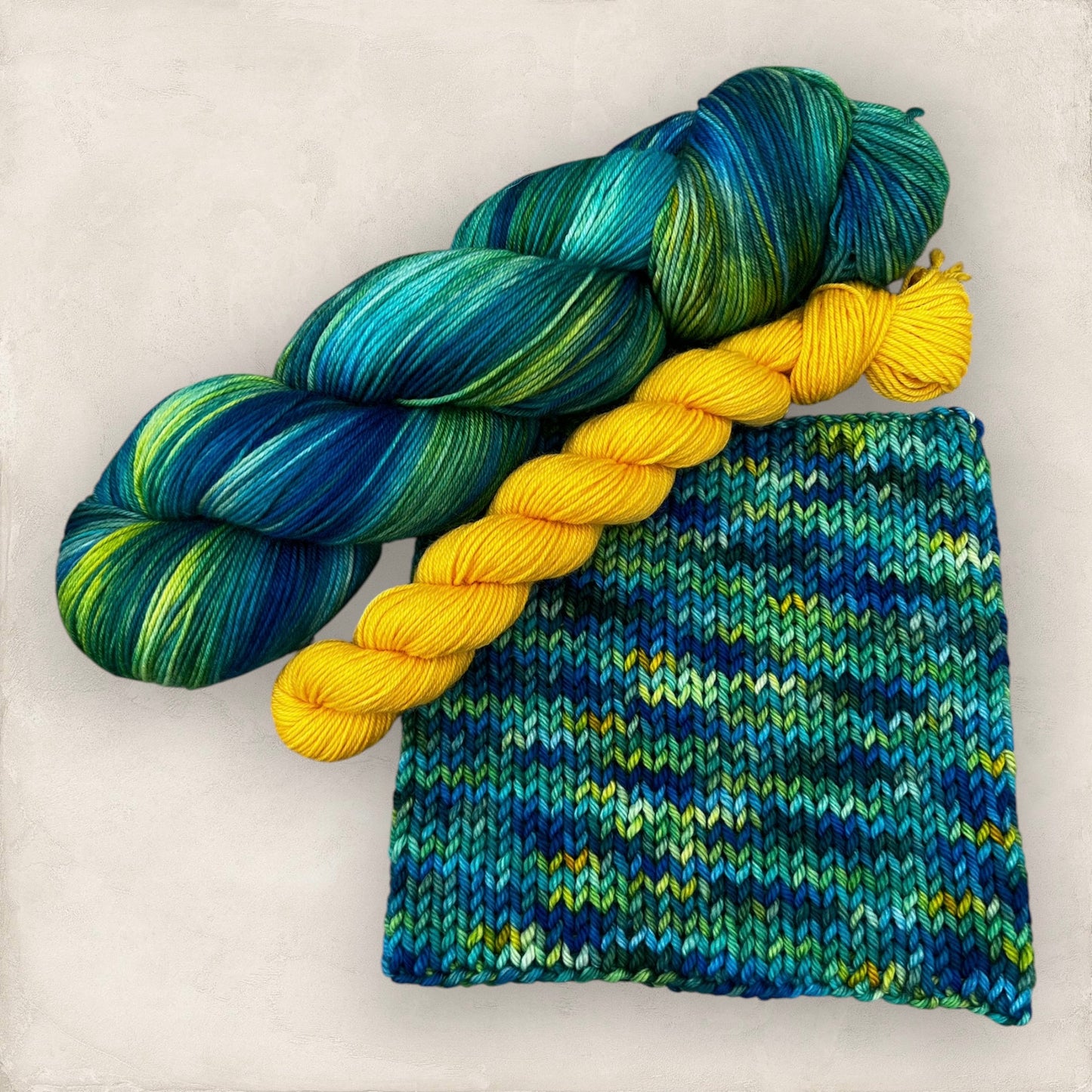 Sea Fern Hand Dyed Yarn Sock Set 4Ply