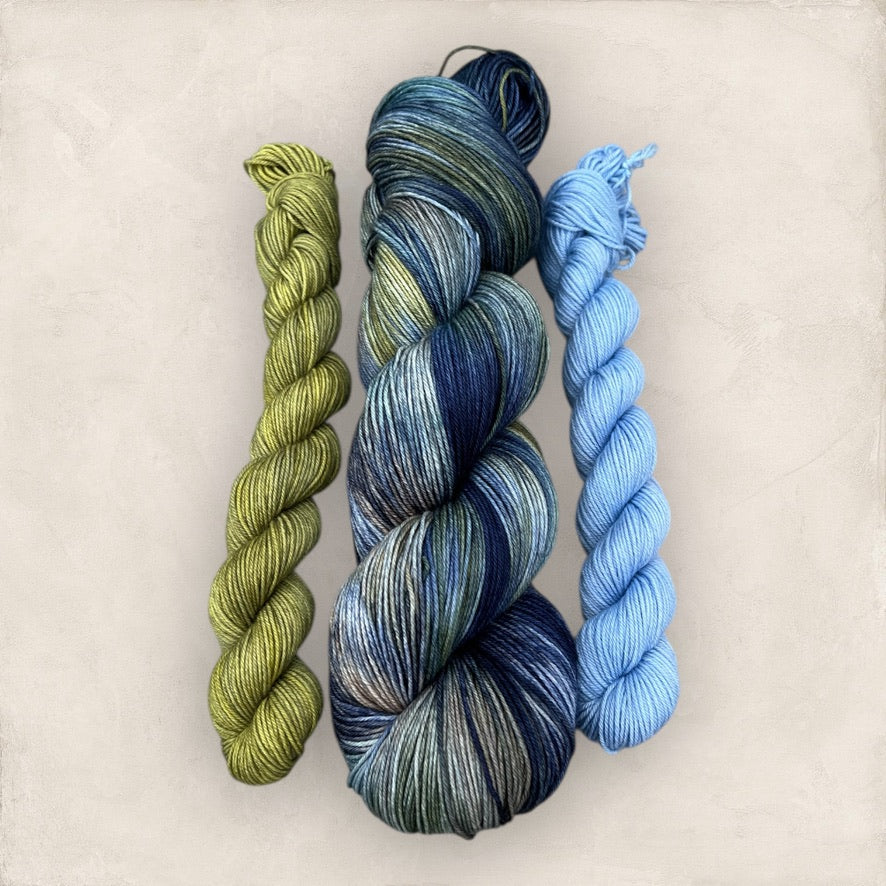 Deepwater Hand Dyed Yarn Sock Set 4Ply