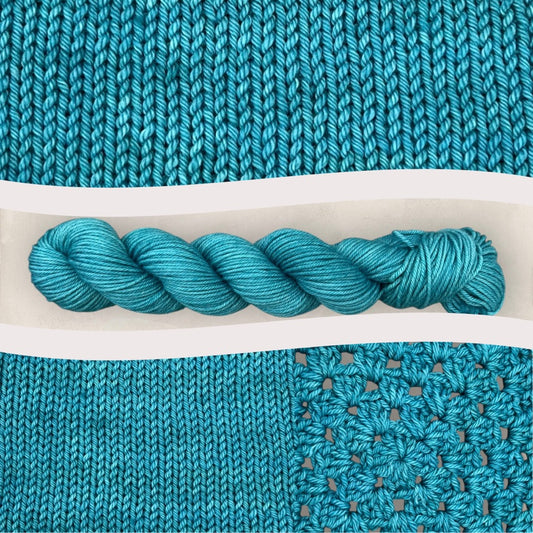 4 Ply / Sock or DK Yarn 100g- 50g - 20g -10g Teal Green G08