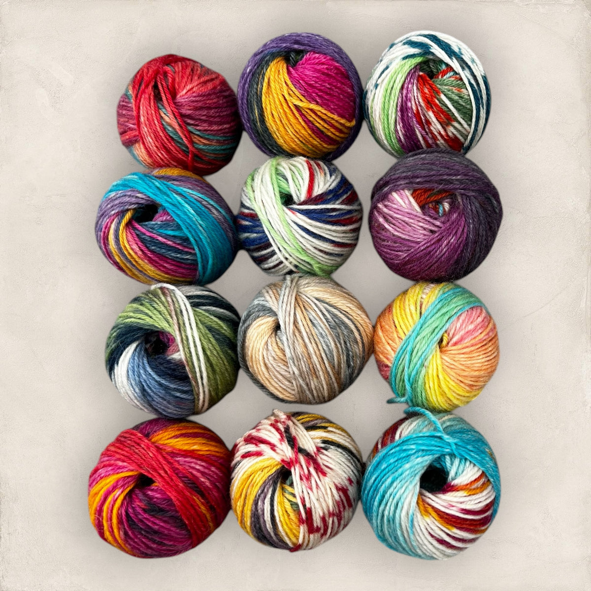 Opal Mini Skein Balls 24 X 10g Mix Colour / Pattern Bundle Variegated