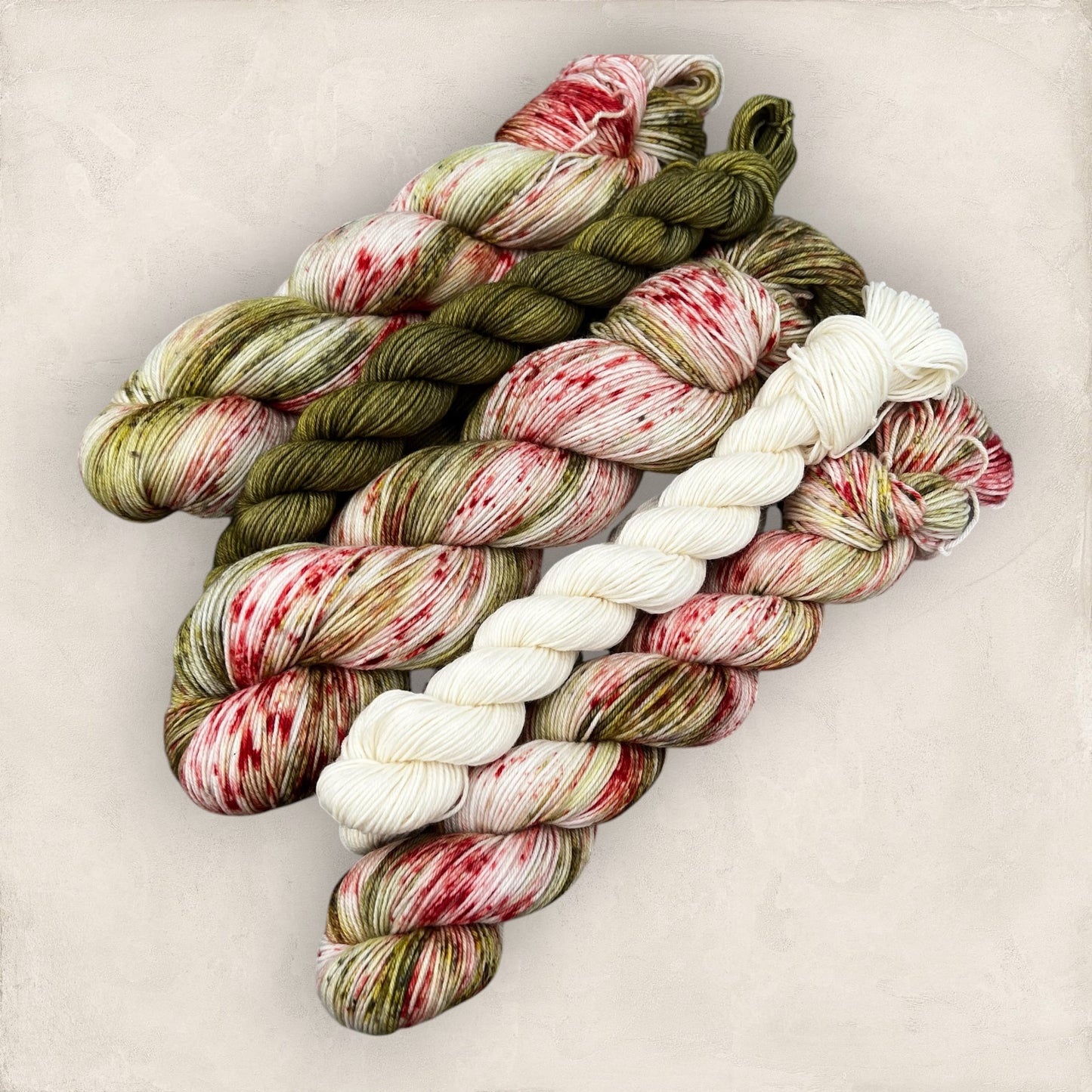 Holly & Ivy Hand Dyed Yarn Sock Set 4Ply