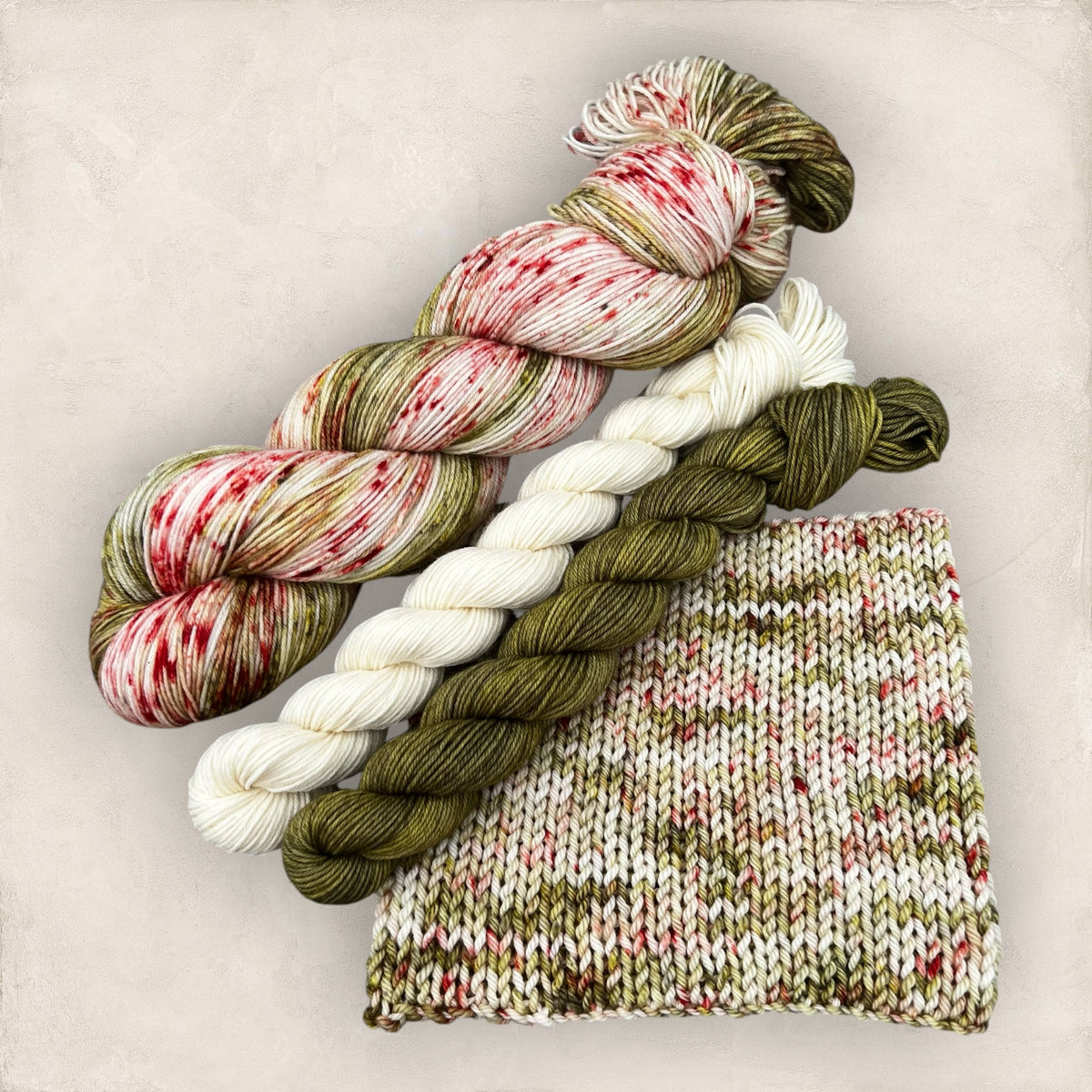 Holly & Ivy Hand Dyed Yarn Sock Set 4Ply