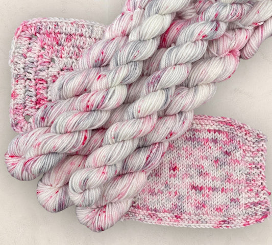 Rose Mist 4 Ply or DK Yarn 20g - 10g Mini Skein M01 image 0