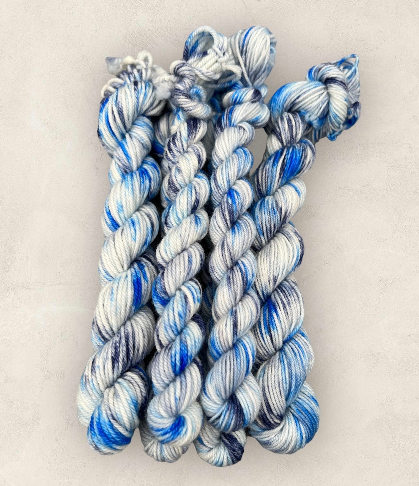 4 Ply, DK Yarn 20g - 10g Mini Skein  Blue  M56 image 3