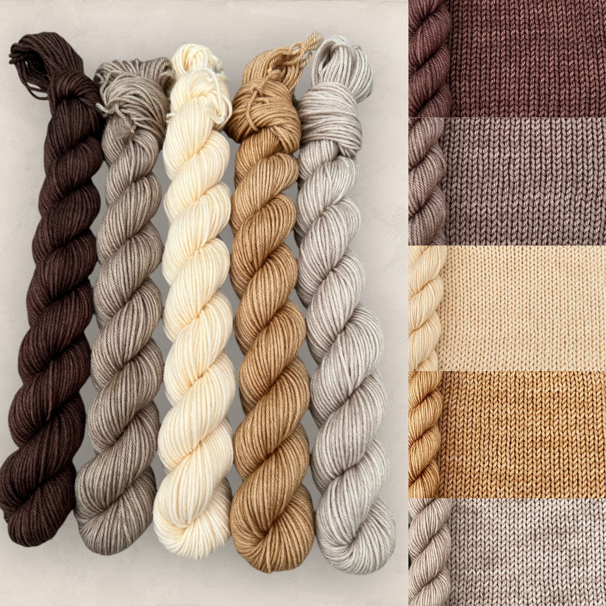 Rustic Charm Mini Skein Set  5 x 20g  4 Ply / Sock image 0