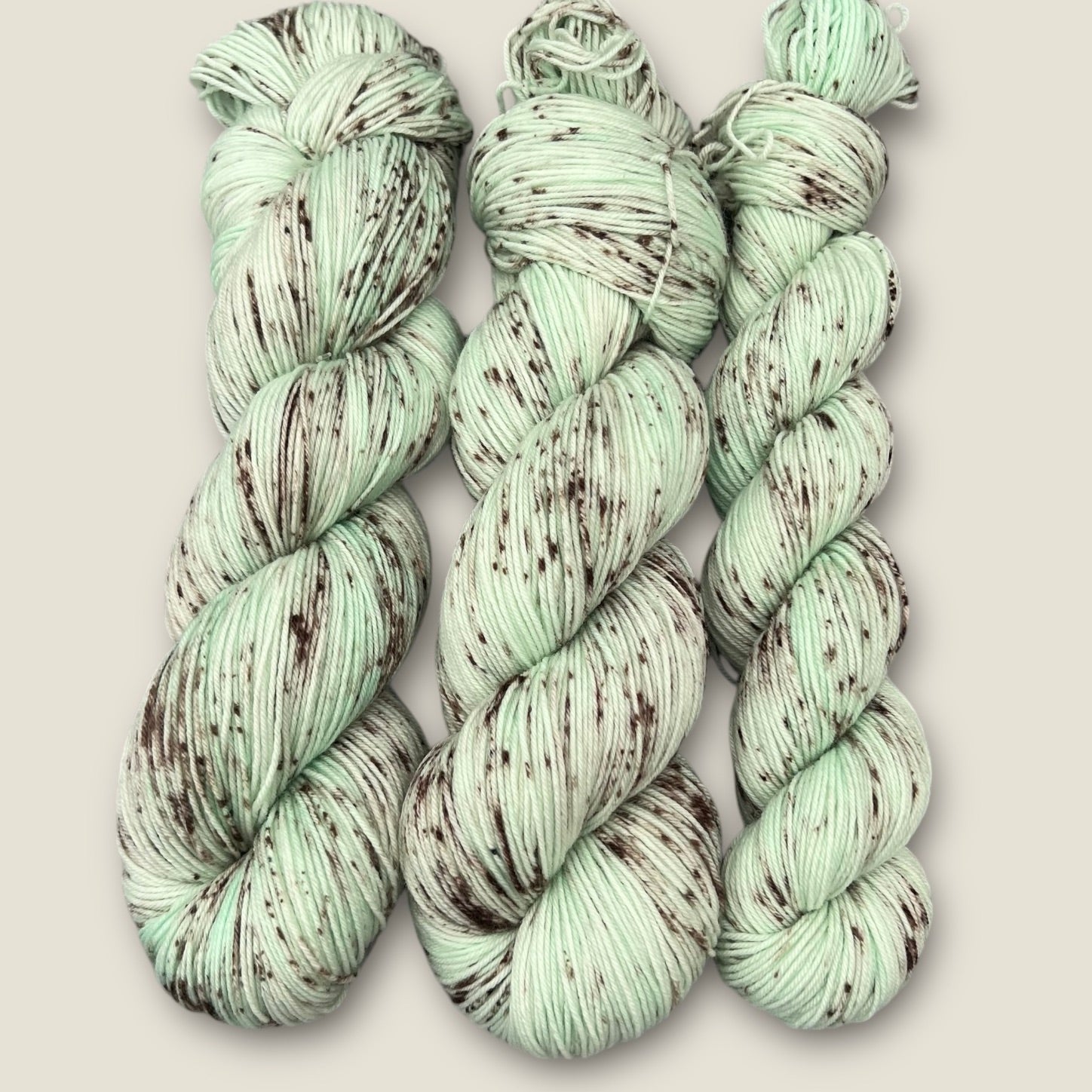 Mint Choc Chip DK Hand Dyed Yarn - Double Knitting image 0