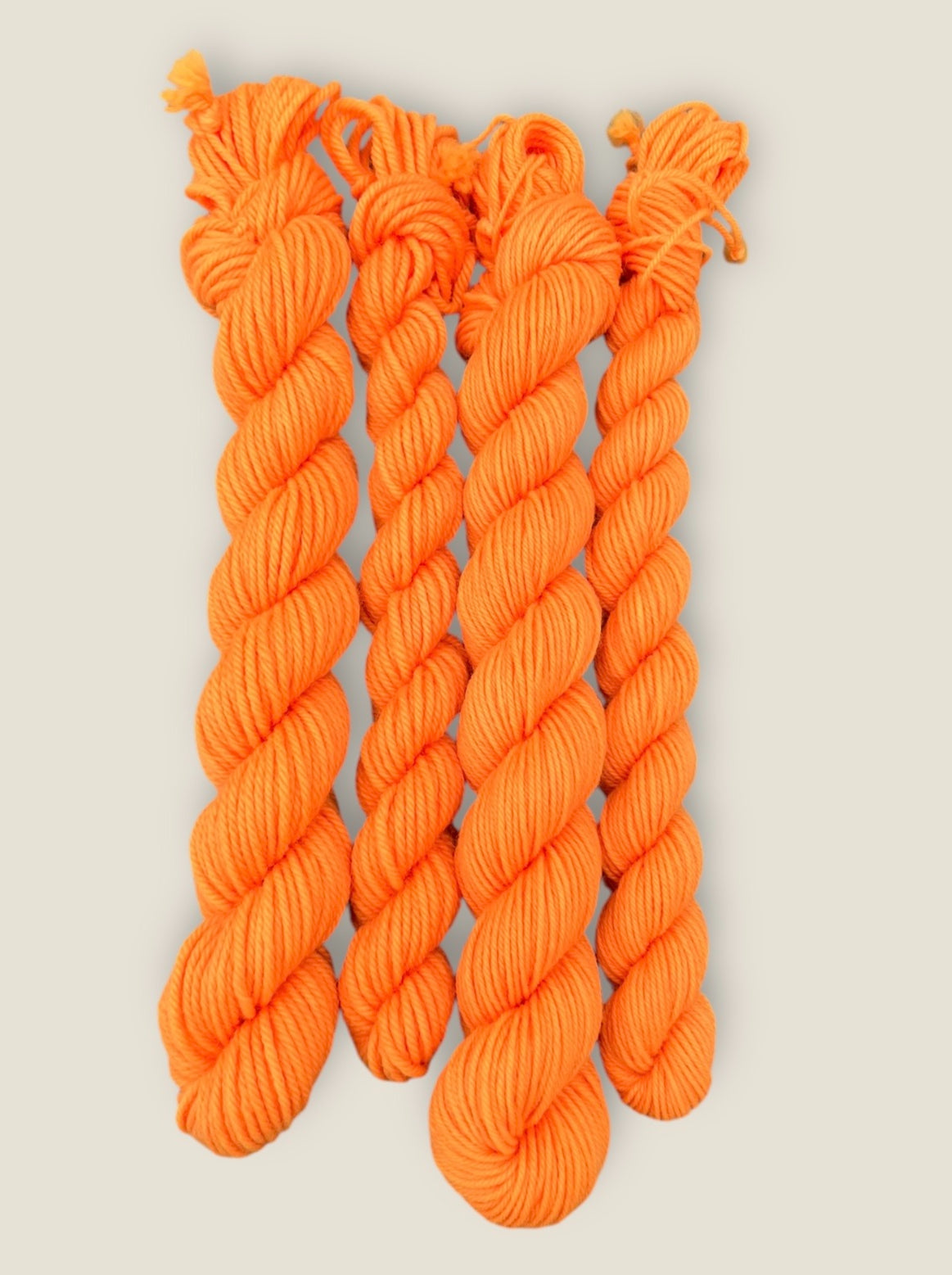 4 Ply / Sock or DK Yarn 100g- 50g - 20g -10g Neon Orange G03 image 1