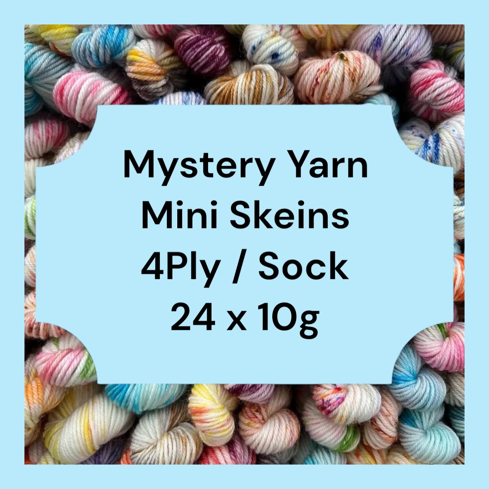Mystery Mini 24 x 10g  4 Ply / Sock Yarn Hand Dyed image 0