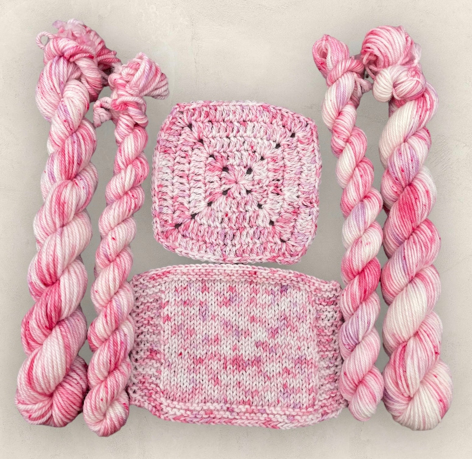 Pink a Boo 4 Ply or DK Yarn 20g - 10g Mini Skein M21 image 2