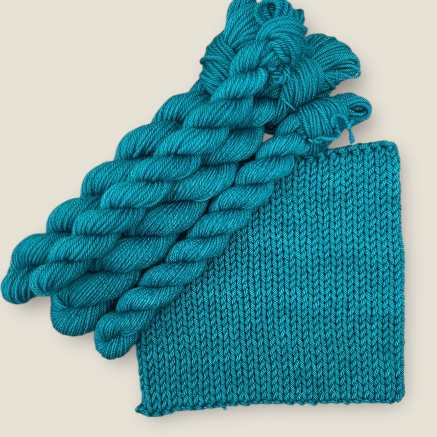 4 Ply / Sock or DK Yarn 100g- 50g - 20g -10g Teal Green G08 image 2