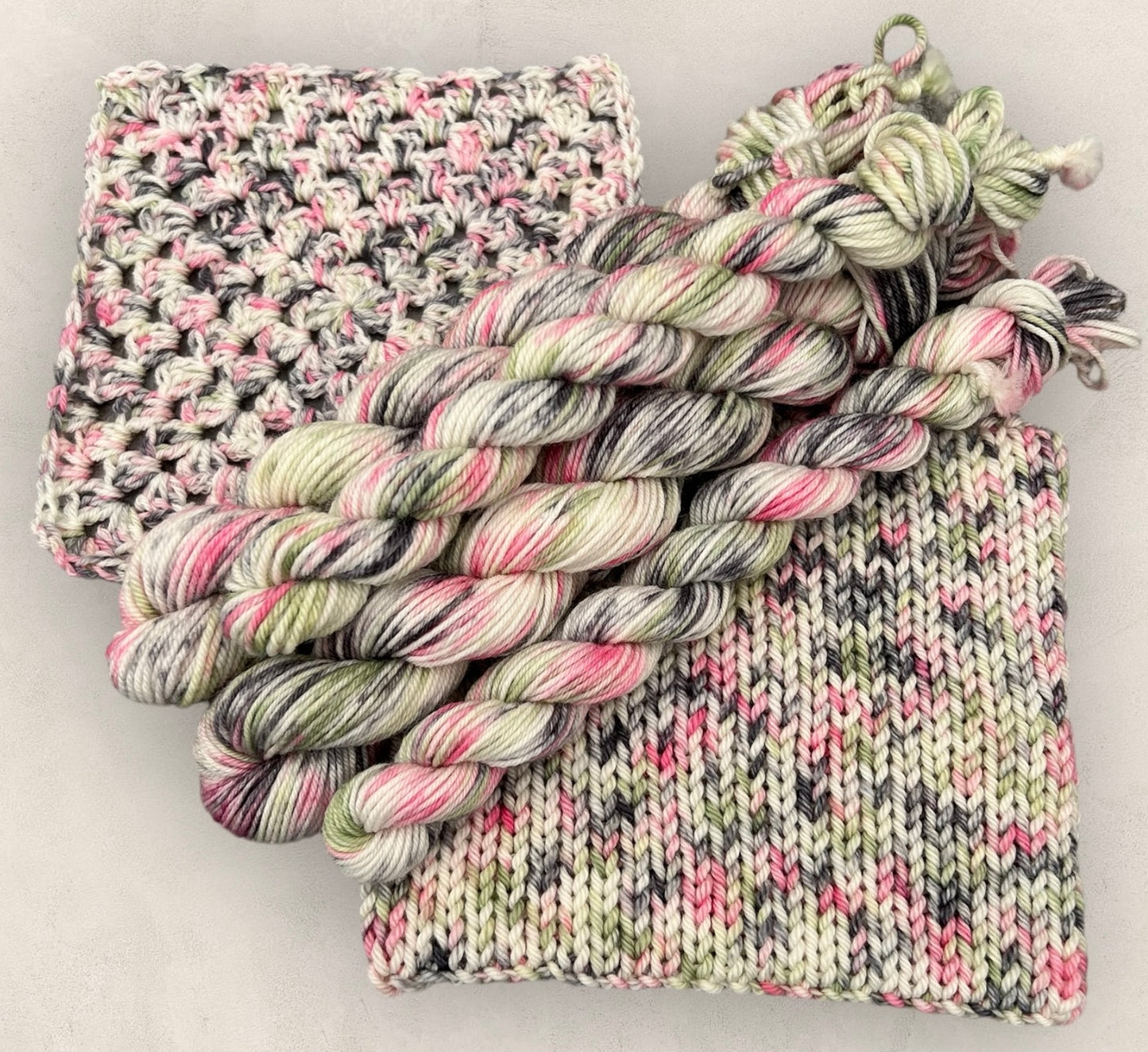 Pink Haze 4 Ply or DK Yarn 20g - 10g Mini Skein M16 image 0