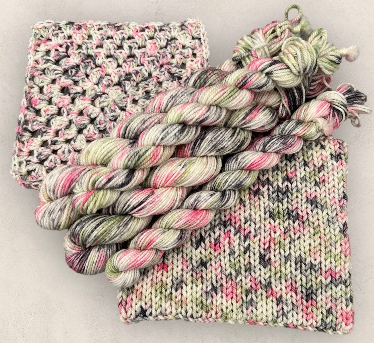 Pink Haze 4 Ply or DK Yarn 20g - 10g Mini Skein M16 image 0