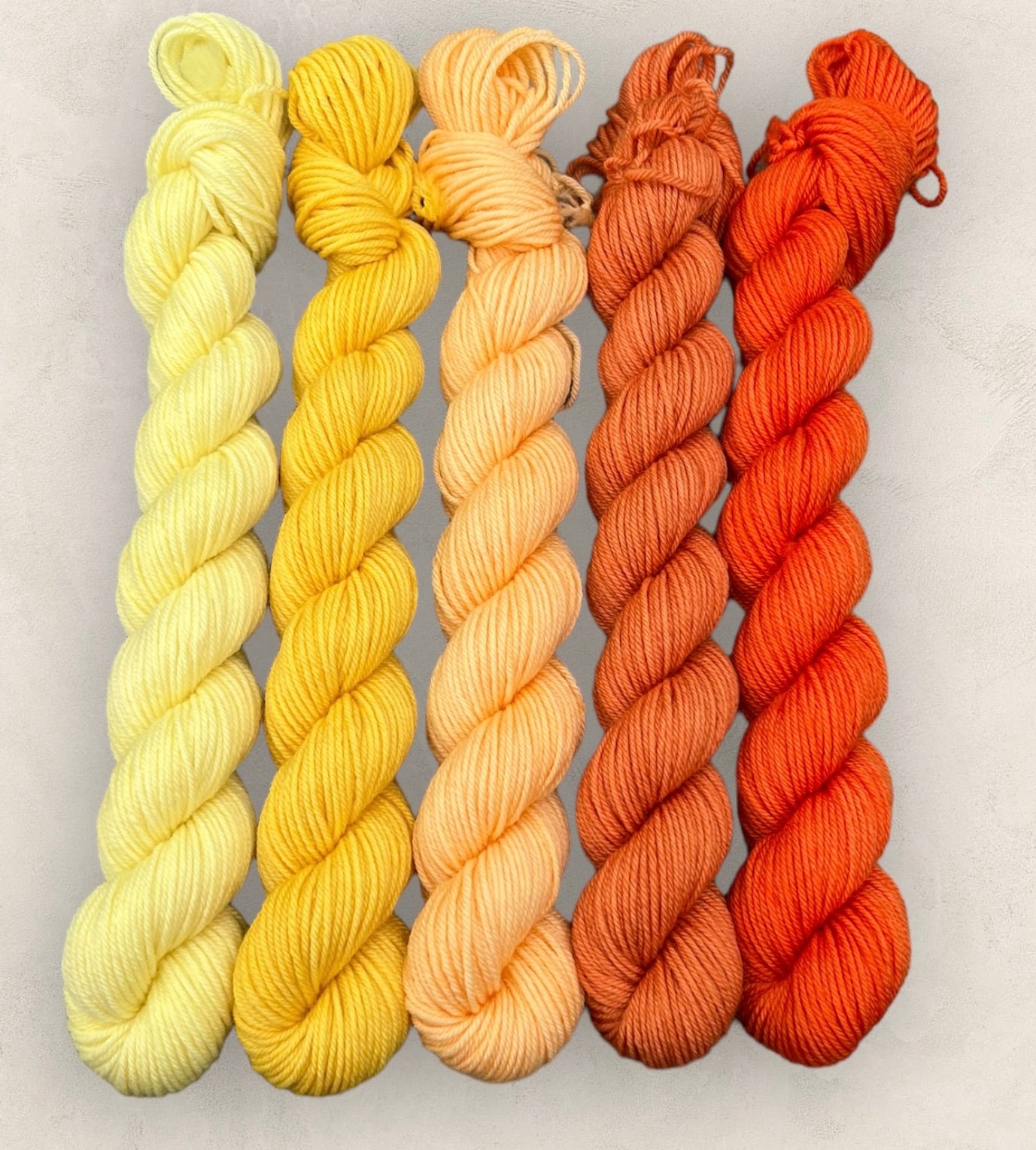 Mini Skeins  5 x 20g  Sunburst 4 Ply - Fingering Weigh image 2