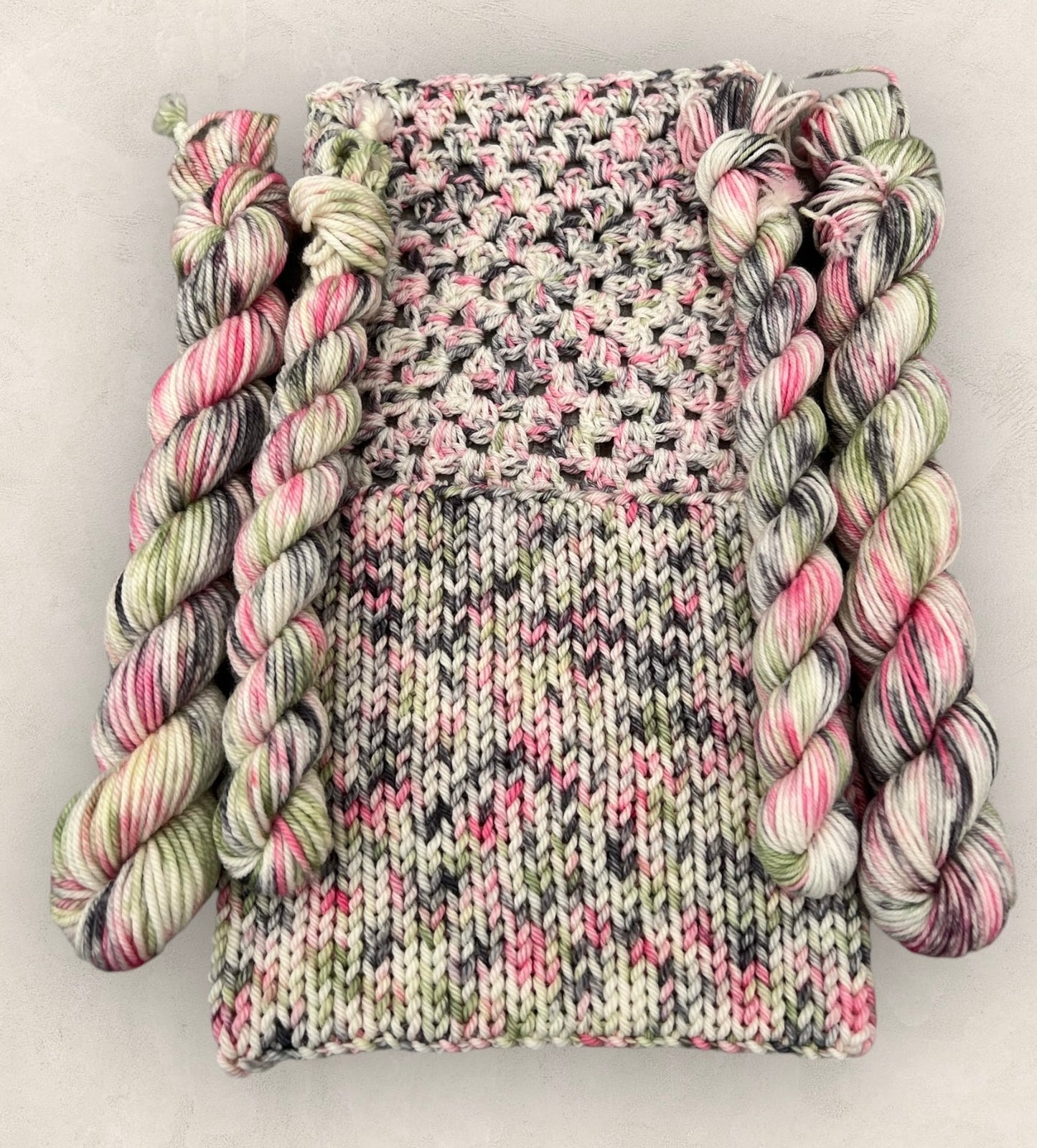 Pink Haze 4 Ply or DK Yarn 20g - 10g Mini Skein M16 image 3