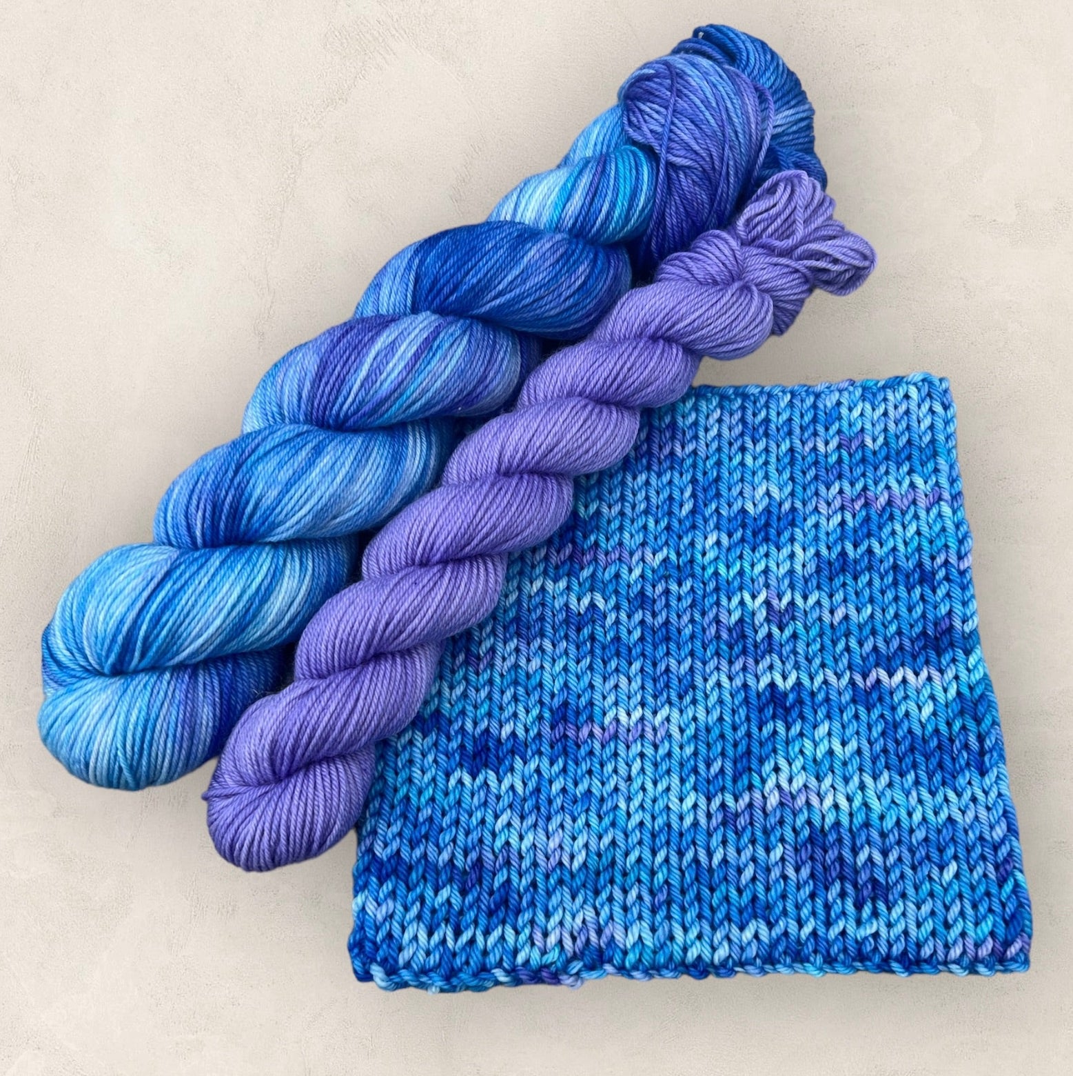 Hydrangea Sock Set Hand Dyed 4 Ply - Fingering Weight image 3