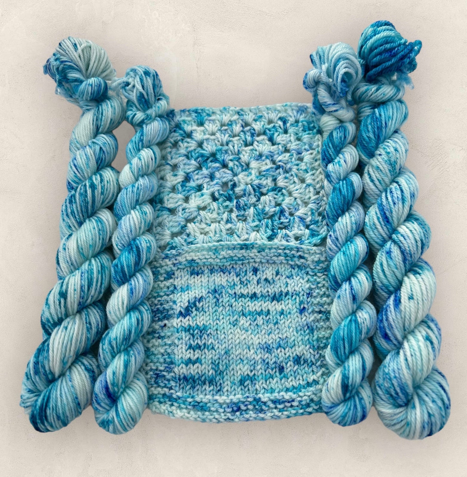 Blue Orchid 4 Ply or DK Yarn 20g - 10g Mini Skein M37 image 2