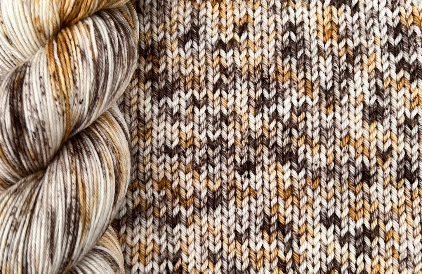 Mocha Swirl 4 Ply or DK Yarn 20g - 10g Mini Skein M83 image 1