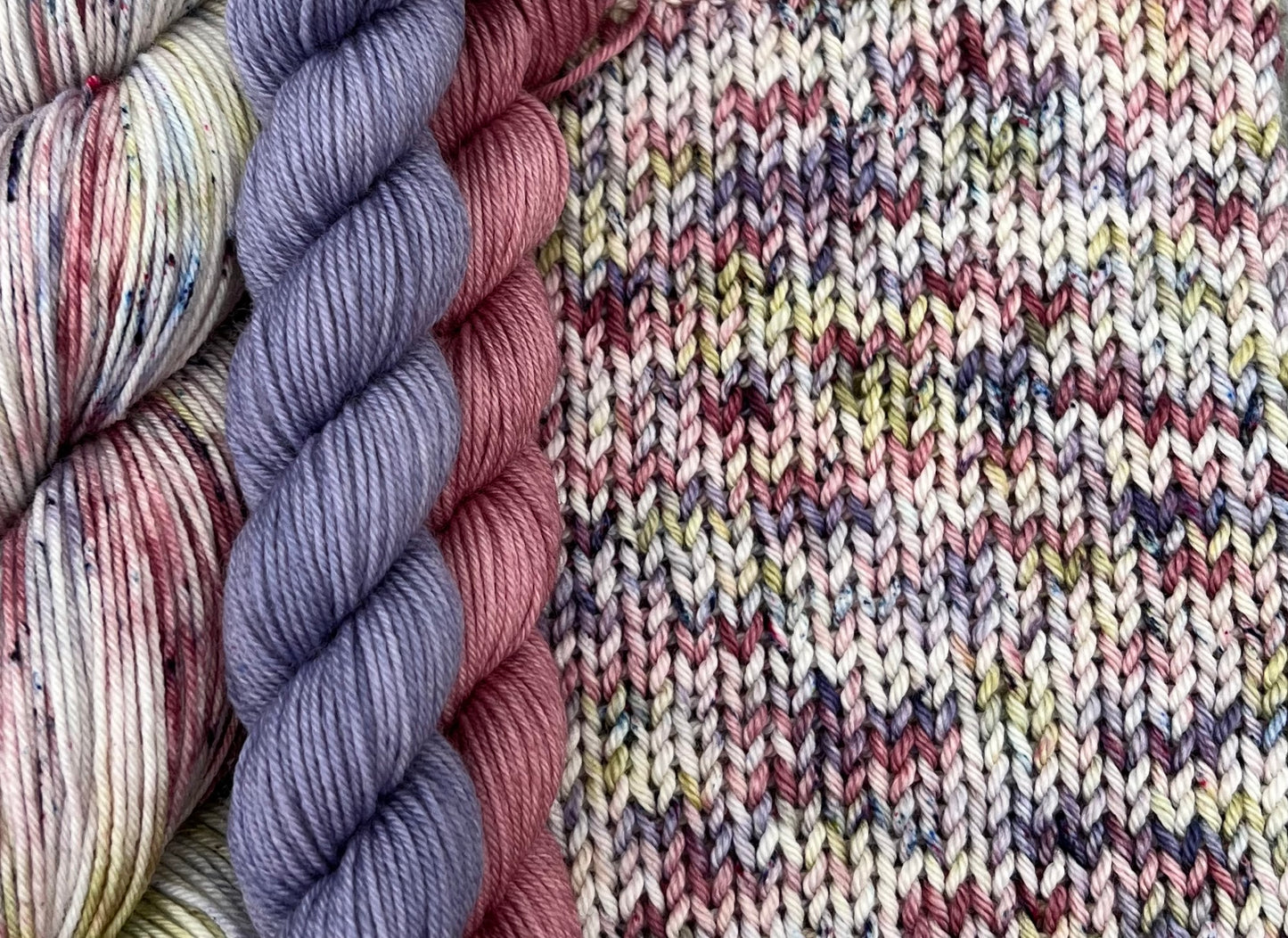 Antique Rose Sock Set 4 Ply - Fingering Weight image 1