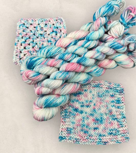 Ocean Rose 4 Ply or DK Yarn 20g - 10g Mini Skein M04 image 0