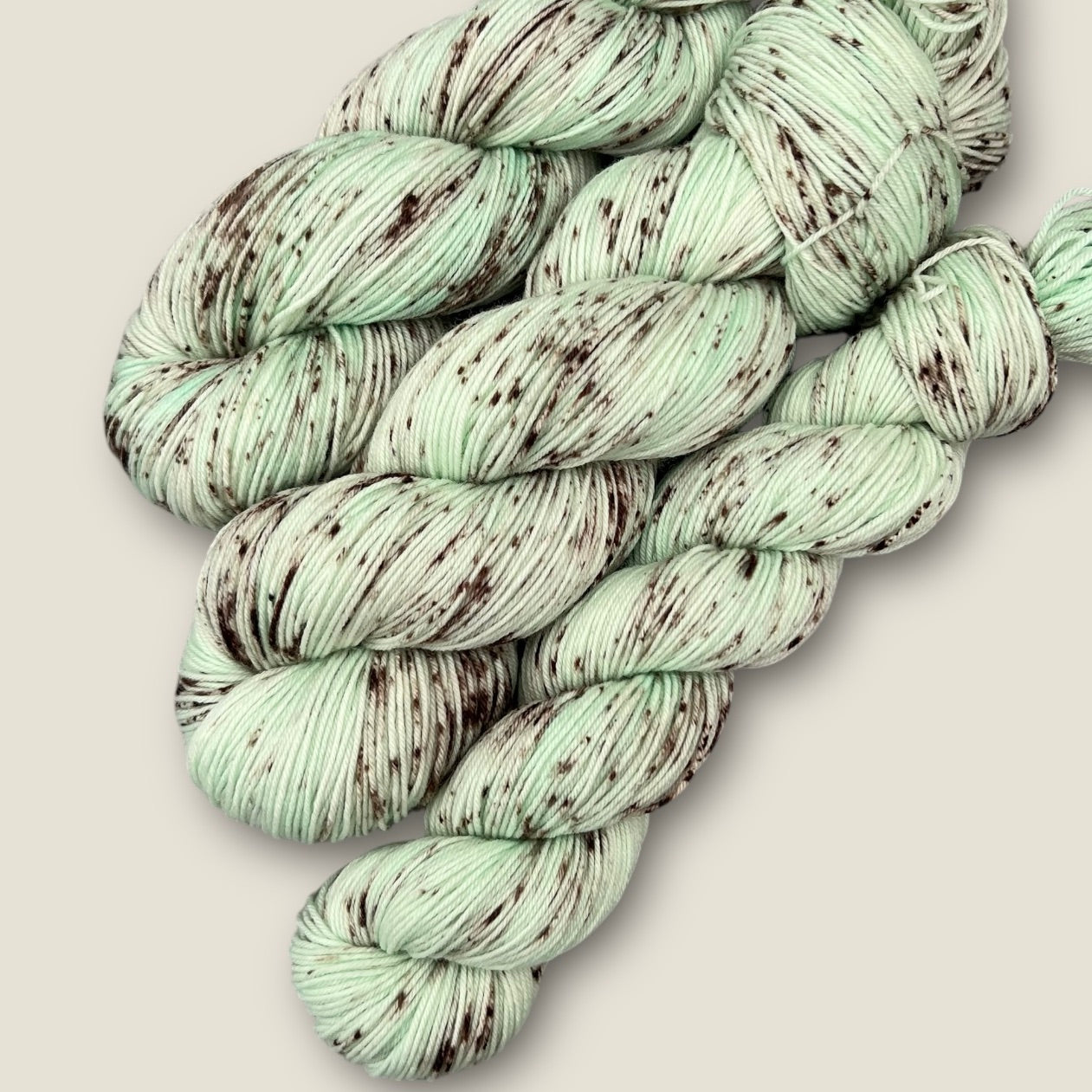 Mint Choc Chip 4 Ply Sock Yarn - Fingering Weight image 0
