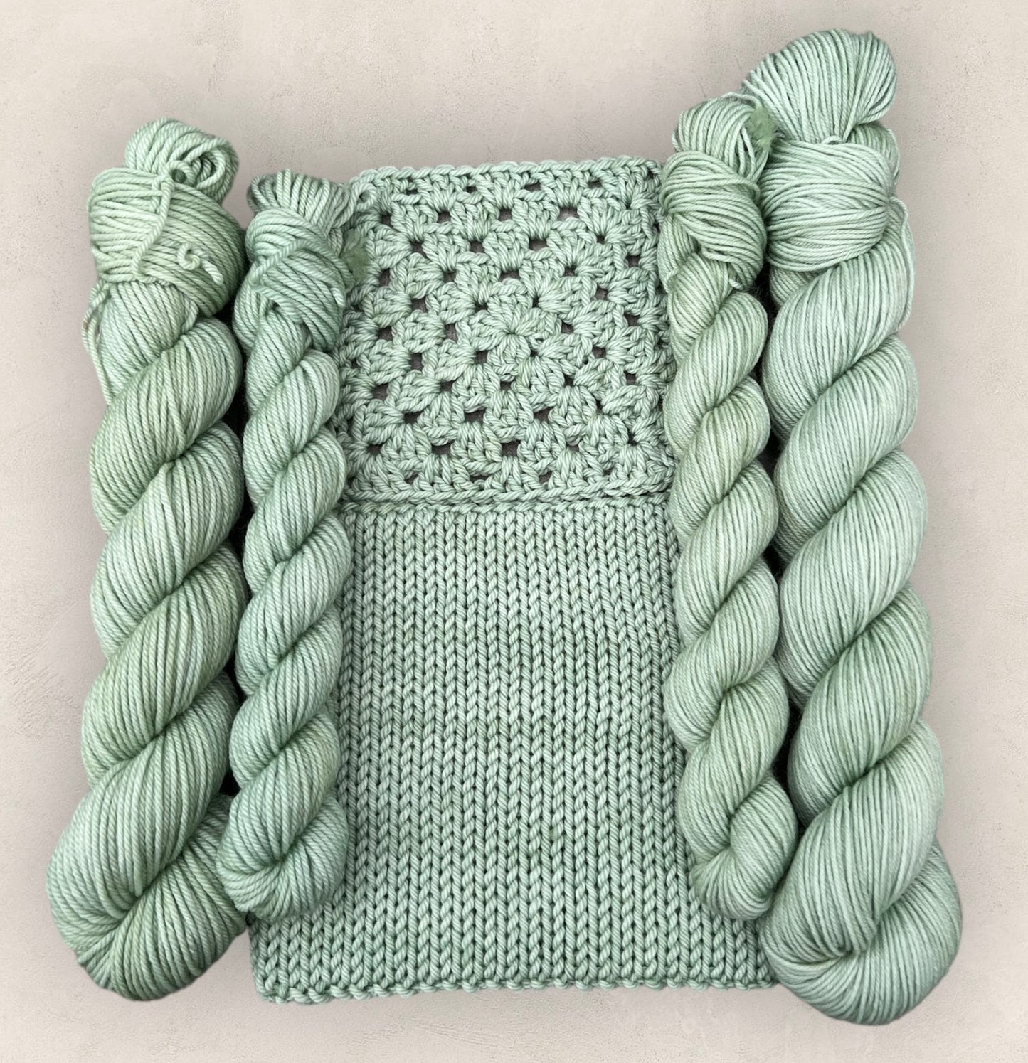 4 Ply or DK Yarn 100g- 50g - 20g -10g Sage Green P72 image 3