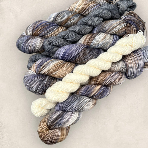 Frosted Heather Hand Dyed Yarn Sock Set 4Ply